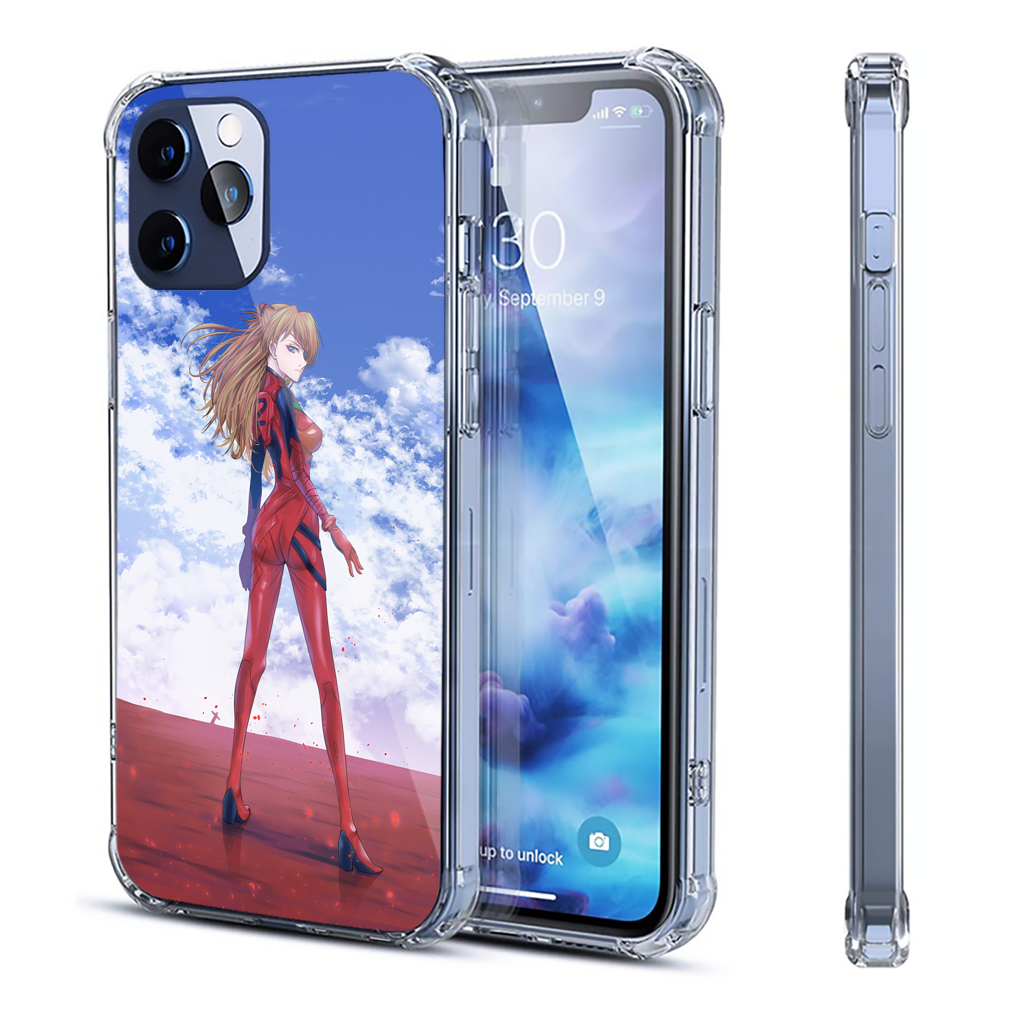 （画像用） EVA 新世紀エヴァンゲリオン 【iPhone 12シリーズ対応】透明スマホケース（クリアソフトケース）